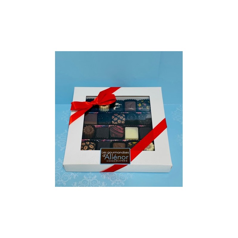 Coffret transparent 20 chocolats